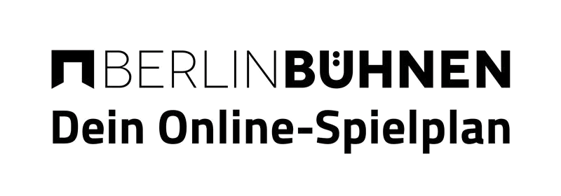 Schwarz-weiße Linienzeichnung eines stilisierten Buchstabens B mit einem Pfeil, der nach rechts zeigt